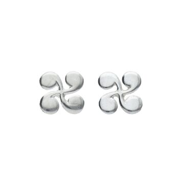 Boucles d'oreilles en argent sterling Lauburu 1