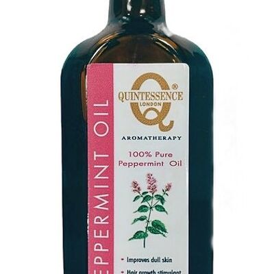 Quintessence London olio aromaterapico alla menta piperita per massaggio corpo e capelli 150 ml