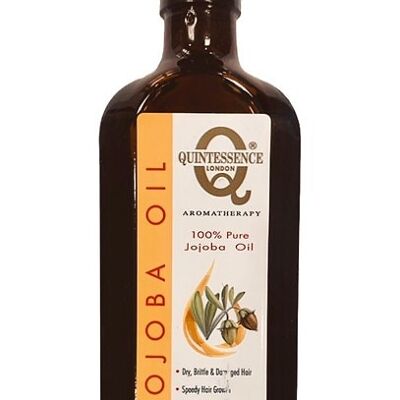 Aceite de jojoba para aromaterapia Quintessence London, perfecto para la piel y el cabello, 150 ml, remedio natural para el crecimiento del cabello vegano