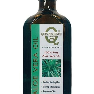 Quintessence London Aromatherapy Aloe Vera Oil for Hair and Body Massage 150ml