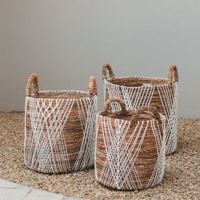 basket | laundry basket | Plant basket JUWANA made of banana fiber (3 sizes)