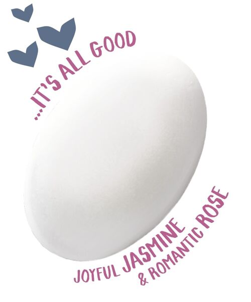 The Bare Bar Solid Natural Deodorant Jasmine & Rose 90g Fairtrade, Zerowaste Cruelty-Free