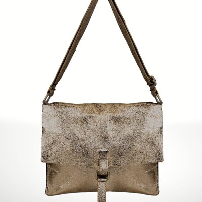 Sac bandoulière en cuir suédé Adina 190033