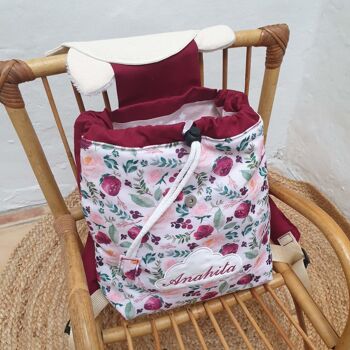 Sac coulissant Rosie - Roses pourpres 3