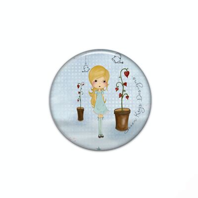 Love flower-pocket mirror-gift for children