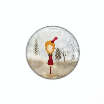 Mad hatter girl -pocket mirror-gift for children