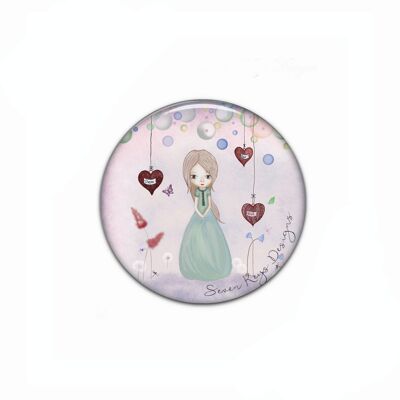 amour rêve souhait -miroir de poche-cadeau pour les enfants