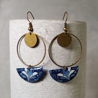 Cheverny earrings – floral pattern 1237