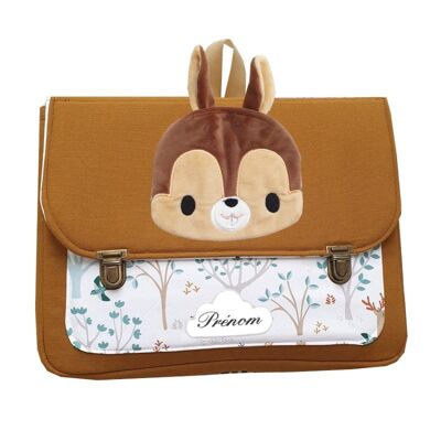 Caramel squirrel and forest satchel
