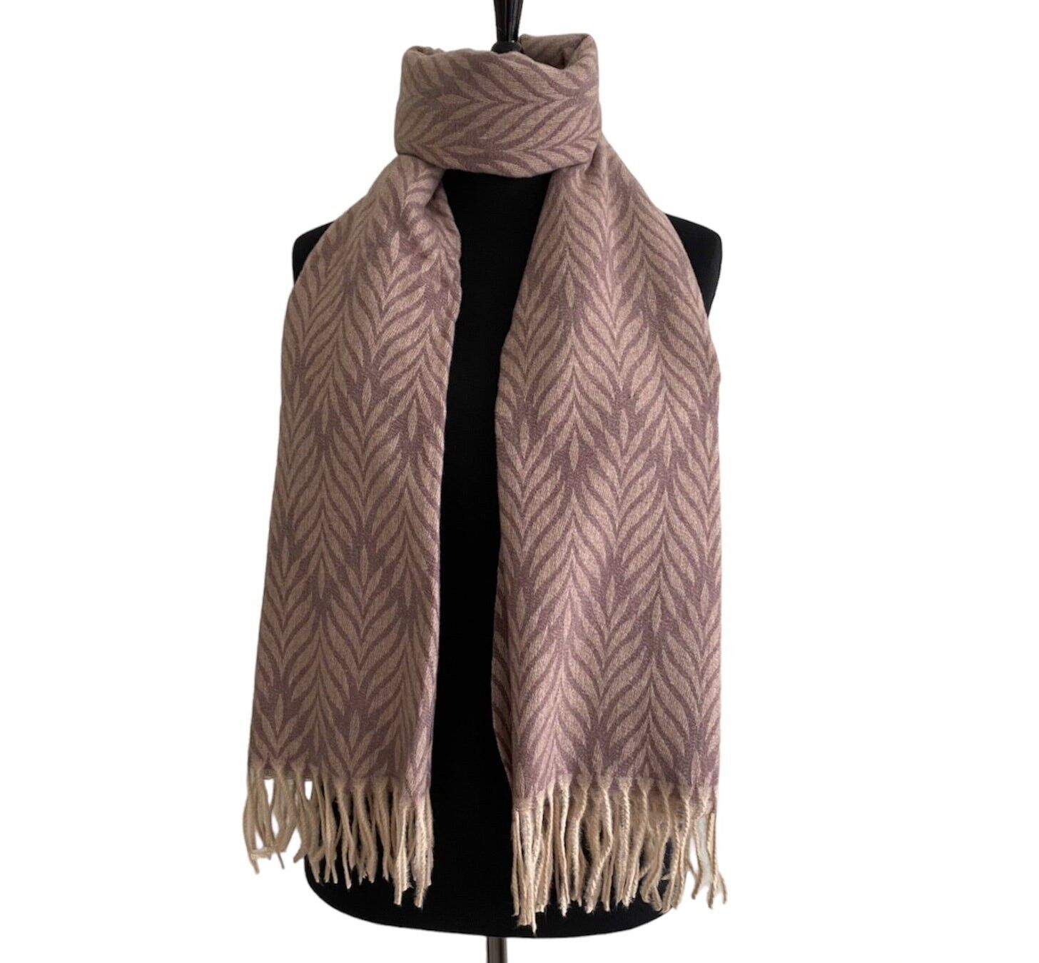 Estampado de hojas - rosa polvoriento