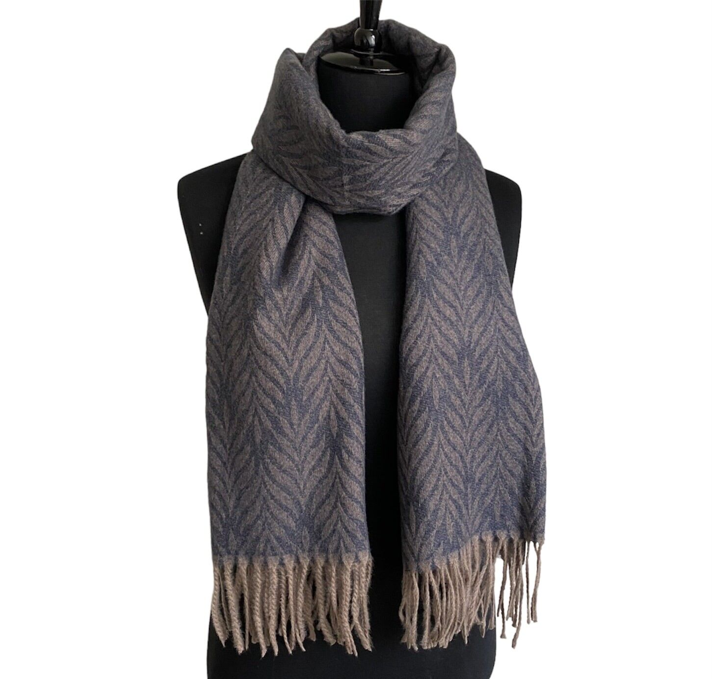 Imprimé Feuilles - Bleu Marine