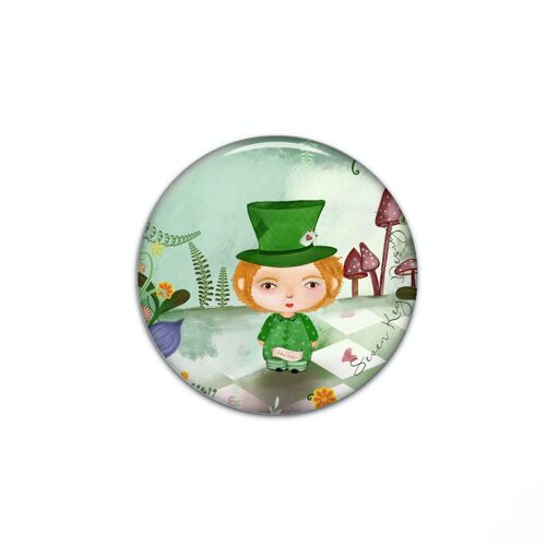 Mad hatter pocket mirror