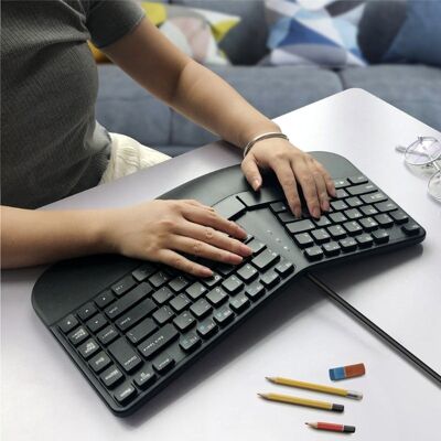 Home Kabelgebundene, ergonomische Gesundheits-Split-Tastatur