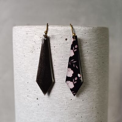 Amboise reversible earrings – floral pattern 1244