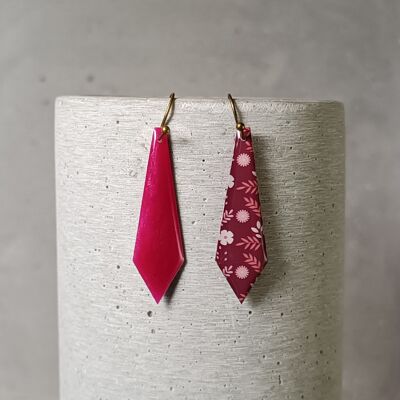 Amboise reversible earrings – floral pattern 1251