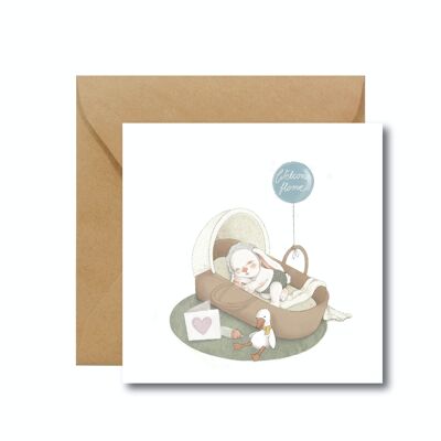 WELCOME HOME Birth Card