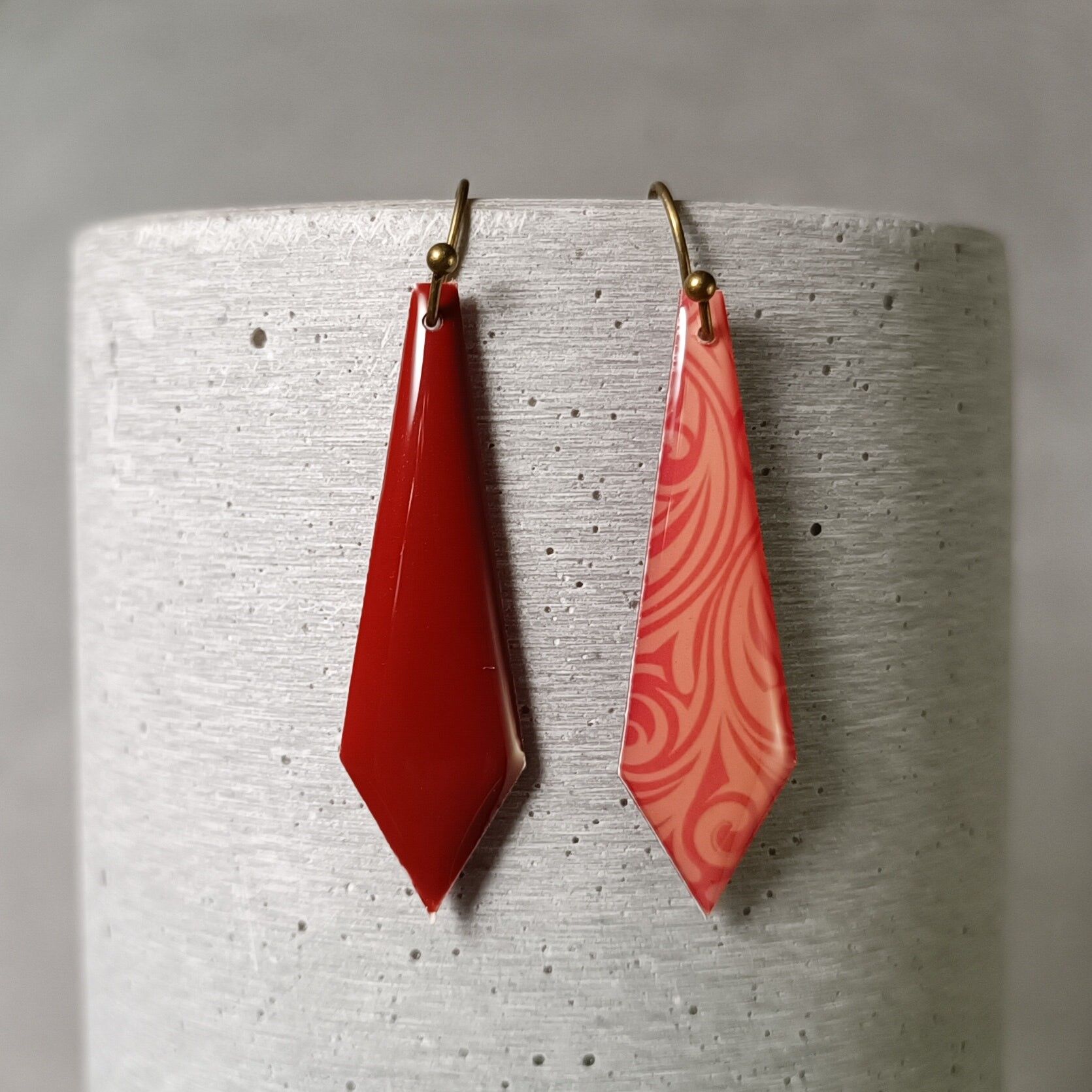 Amboise reversible earrings – graphic pattern 0583