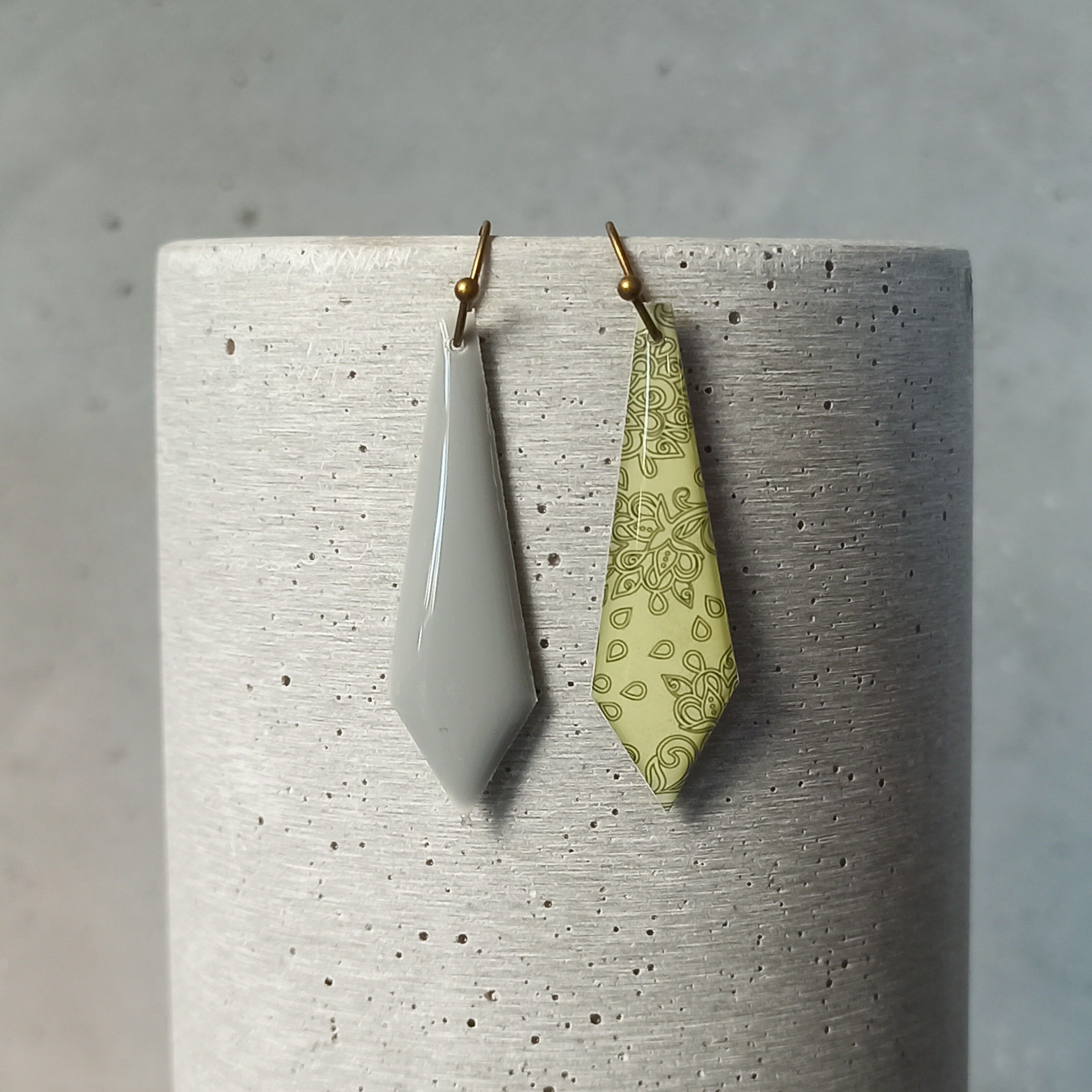 boucles d’oreilles réversibles Amboise – motif floral 0470