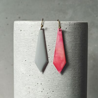 Amboise reversible earrings – abstract pattern 0716