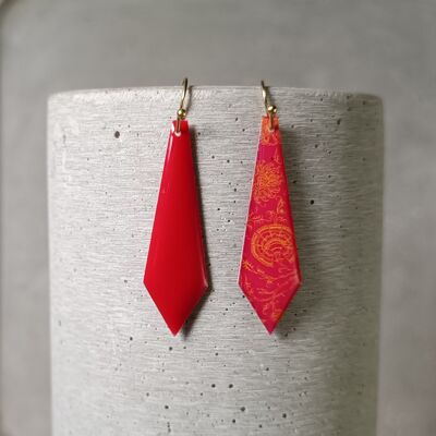 Amboise reversible earrings – floral pattern 0732
