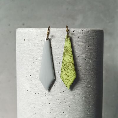 Amboise reversible earrings – floral pattern 0736