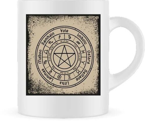 Sabbath Wheel Mug |Pagan Wheel Mug | Pagan Gift | Coffee Mug