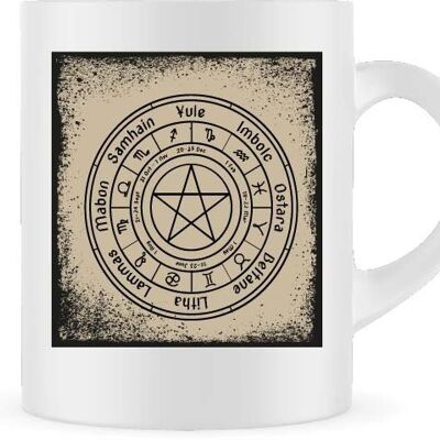 Sabbath Wheel Mug |Pagan Wheel Mug | Pagan Gift | Coffee Mug