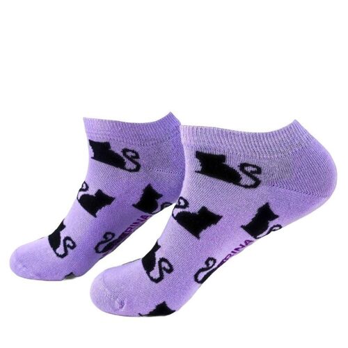 Cat Purple - Ankle sock