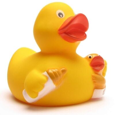Bath duck feeding bottle - rubber duck