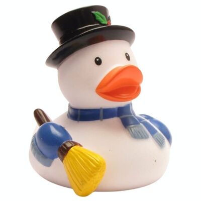 Pato de goma muñeco de nieve - pato de goma