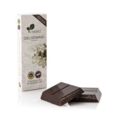 Ciokarrúa | Modica Chocolate Jazmín | Chocolate Crudo Procesado Modica IGP | Barra de chocolate sin lactosa | Chocolate 1 Tableta - 100 Gramos
