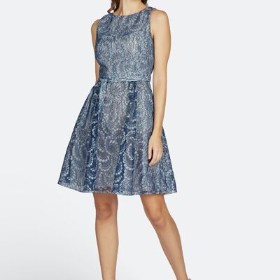 SHORT LACE DRESS - ESTATE BLUE