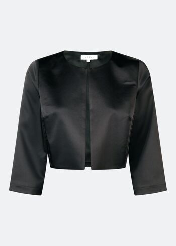 BOLERO EN SATIN - NOIR 4