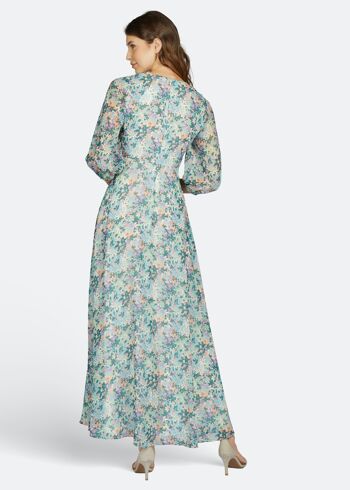 ROBE MAXI EN MOUSSELINE FLORAL - MULTI PASTEL 2