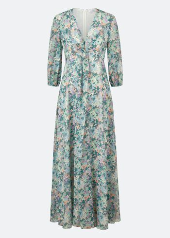 ROBE MAXI EN MOUSSELINE FLORAL - MULTI PASTEL 4