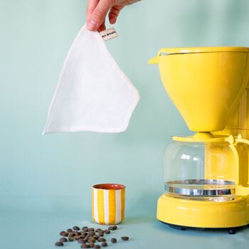 Le filtre à café réutilisable en coton bio 1