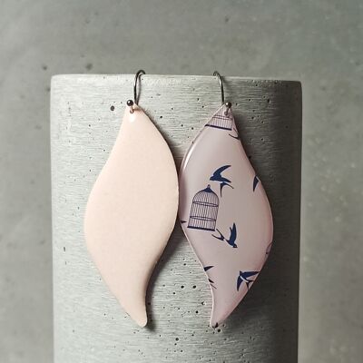 reversible earrings Angers – swallows 1222