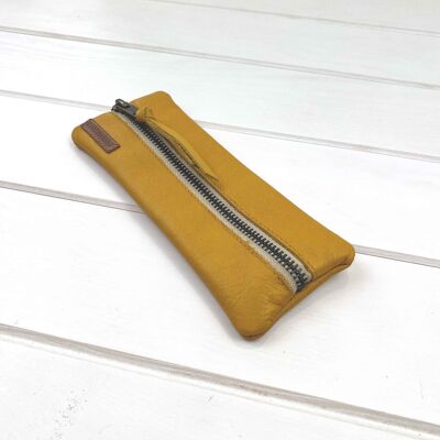 Small extra soft leather pencil holder - Plumier
