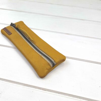 Small extra soft leather pencil holder - Plumier