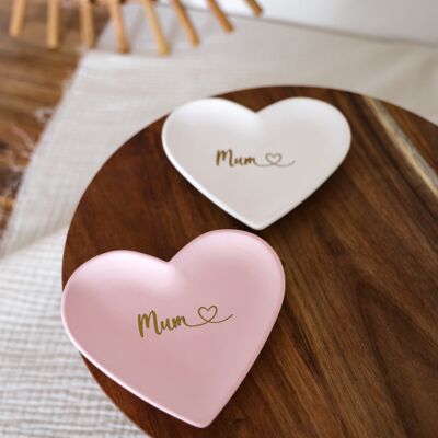 Heart tray mum mother's day - handmade