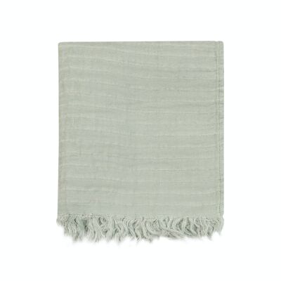 Unisex 100% Linen Scarf with Fringes