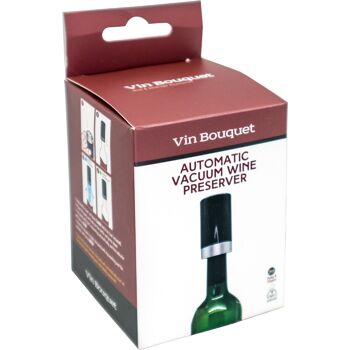 Bouchon avec pompe à vide automatique avec indicateur lumineux, idéal pour la conservation du vin noir 6