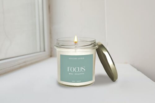 Bougie parfumée "Focus" - Musk & Eucalyptus