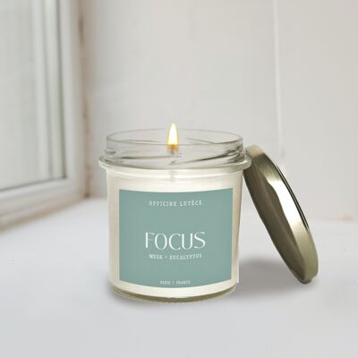 Scented candle "Focus" - Musk & Eucalyptus