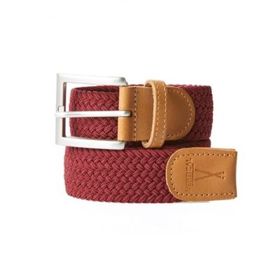 Burgundy braided belt