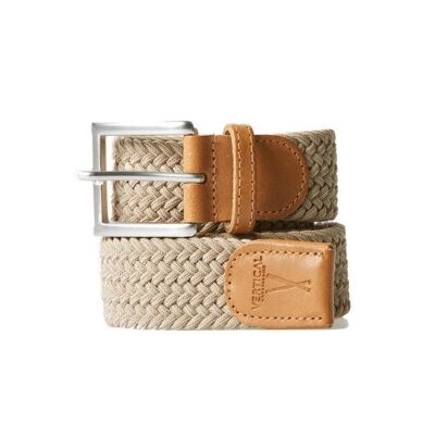 Sahara Beige Braided Belt