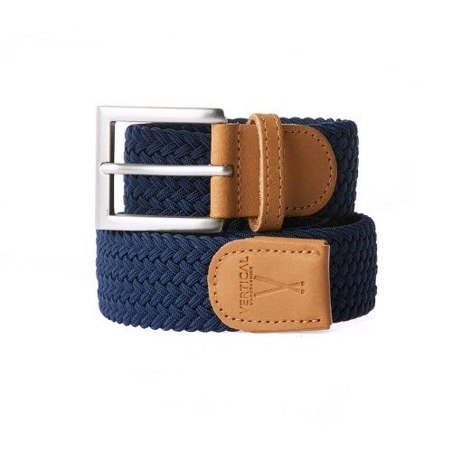 Ceinture tressée Bleu Outre Mer