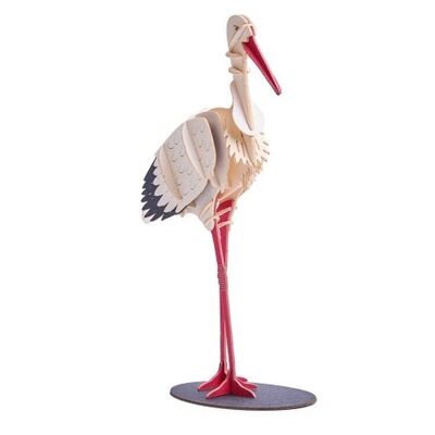 Paper model stork