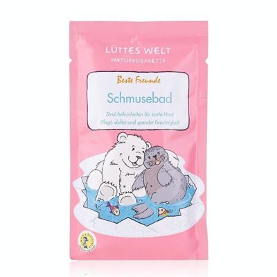 Lüttes Welt BEST FRIENDS Schmusebad - cosmética natural certificada, aditivo de baño para niños