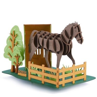 Maquette en papier Cheval